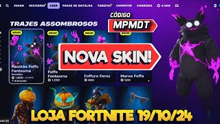 NOVA SKIN  LOJA FORTNITE  19 DE OUTUBRO  LOJA FORTNITE AO VIVO  LOJA DE ITENS [upl. by Orlina]