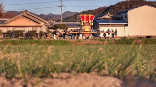 令和6年 南あわじ市 神代八幡神社春祭り 本宮 鎮守神社宮出し だんじり練り [upl. by Anura]