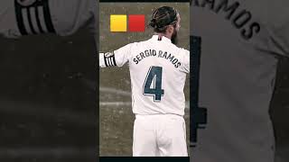 Sergio Ramos red card yellowcard Real Madrid football edit [upl. by Agnew]