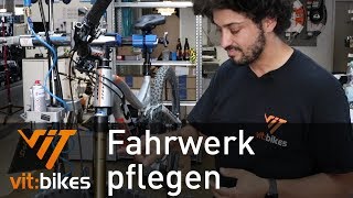 Wie pflege ich meine Gabel und Dämpfer  vitbikesTV 171 [upl. by Ilojne237]