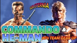 COMMANDO and HEMAN 1980s Team Gear Up Arnold Schwarzenegger amp Dolph Lundgren Mashup Scene [upl. by Rebmetpes]