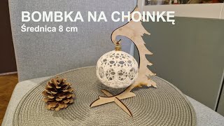 Bombka na choinkę Christmas tree bauble Adorno de árbol de Navidad Średnica 8 cm [upl. by Wenz]