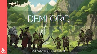 La Race de DemiOrc  Donjon et Dragon [upl. by Namhcan]