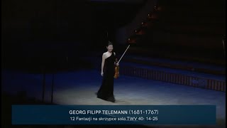 Telemann violin fantasia no1  Zhan Zhou  Live [upl. by Atinra]