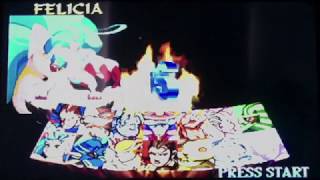 Vampire Darkstalkers Collection PS2 VH Felicia Arcade Gameplay [upl. by Arjan]