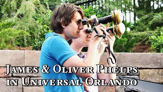 James and Oliver Phelps at Universal Orlando 2011 [upl. by Woermer]