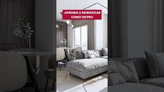 SALA ILUMINADO CON VRAY PARA SKETCHUP cursosketchup rendervray [upl. by Ethelred991]