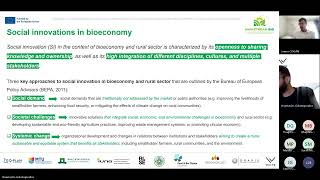 MainstreamBio Webinar 5 Business model and social innovations for promoting bioeconomy 08052024 [upl. by Kulda]