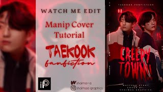 Wattpad Cover Tutorial Using IbisPaint X BTS TAEKOOK [upl. by Athal381]