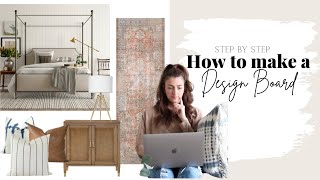 How to Make a Mood Board  How to Create a Design Board with Canva [upl. by Zsa Zsa]