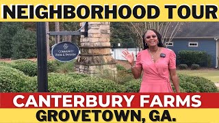 Neighborhood Tour  Canterbury Farms in Grovetown near Augusta GA [upl. by Nameloc]