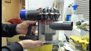 Dyson V6 amp V8 Cordless vacuum Monthly maintenance  Filters and Powerhead cleaning [upl. by Vergil388]