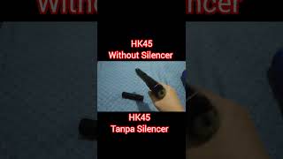 Airsoft HK45 Without Silencer Tokyo Marui tanpa Silencer airsoft toys shorts reels fyp viral [upl. by Maryann896]