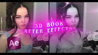 how to make a 3D book on ae  after effects tutorial [upl. by Raouf]