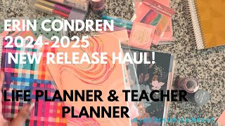 Erin Condren Teacher and Life Planner 20242025 Haul [upl. by Anerdna800]