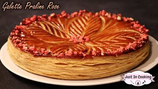 Recette de Galette des Rois aux Pralines Roses [upl. by Kenton]