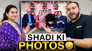 Reacting to our wedding photos😍 mai apni shadi par kitna slim tha🥹 [upl. by Crosby832]