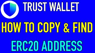 Trust wallet erc20 address copy  Trust wallet erc20 address kaise find kare [upl. by Neyut]