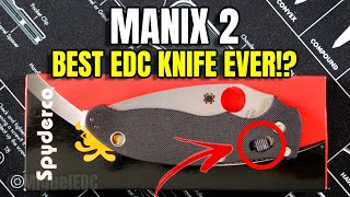 Best EDC Knife Of All Time  Spyderco Manix 2 C101GP2 Knife Unboxing and Overview [upl. by Aratnahs]