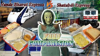 Vande bharat🚆vs Shatabdi🚊Train Food comparison🤩foodcomparison [upl. by Halet]