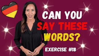 Can You Pronounce These Words in German Exercise 18 [upl. by Attelrak]