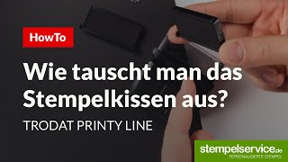 HowTo Stempelkissen austauschen Trodat Printy Line [upl. by Tova]