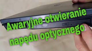 Awaryjne otwieranie napędu optycznego w laptopie [upl. by Annayk334]