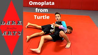 Omoplata from Turtle bottom [upl. by Ecnarual]