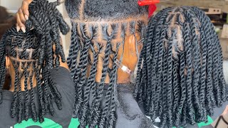 How To Invisible Locs with Knots 🔥 [upl. by Lenoil]