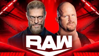 FULL MATCH  quotStone Coldquot Steve Austin vs Edge WWE RAW 2022 [upl. by Oriel]