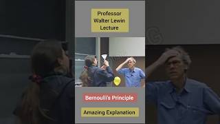 Professor Walter Lewin Explain Bernoullis Principle ytshort shorts potentialg [upl. by Karlene]