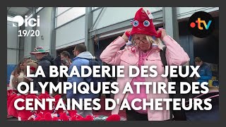 La braderie des Jeux olympiques continue dattirer des centaines dacheteurs [upl. by Skerl]