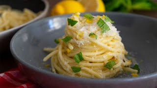 How To Make Pasta Al Limone shorts [upl. by Hgielra]