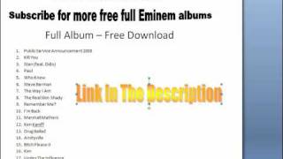 MARSHALL MATHERS LP FULL ALBUM FREE DL [upl. by Jovita]