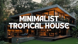 Stunning Minimalist Tropical House Design That Blends with Nature [upl. by Joshua354]