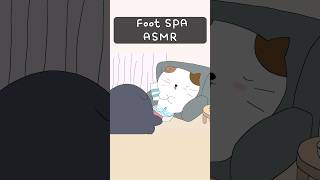 ASMR Foot Massage  SPA asmr cute massage spa cat [upl. by Anivlem]