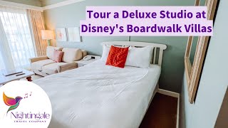 Lets Tour a Deluxe Studio at DISNEYS BOARDWALK VILLAS See our beautiful view [upl. by Douty752]