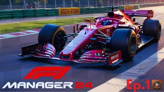 F1 Manager 2024 Ep 1 Creamos el equipo Unity y carrera Bahrain [upl. by Corrinne782]