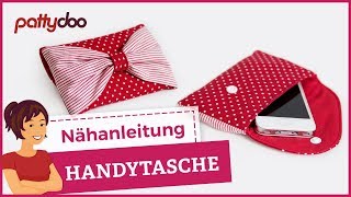 Handytasche selber nähen  pattydoo Nähanleitung [upl. by Aremaj]