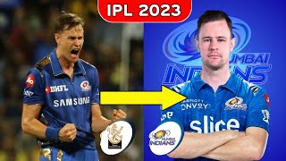 IPL 2023  RCB HAVE TRADED JASON BEHRENDORFF TO MUMBAI INDIANS  IPL 2023 FIRST TRADE [upl. by Kevina]