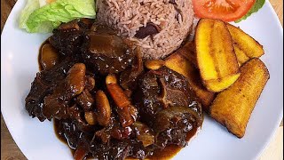 HOW TO MAKE JAMAICAN OXTAIL STEP BY STEP  FALL OFF THE BONE OXTAIL [upl. by Seve]