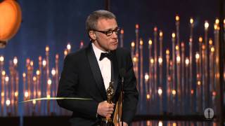 Christoph Waltz winning Best Supporting Actor for quotDjango Unchainedquot [upl. by Remliw]