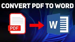 How to Convert PDF to Word  Change PDF File to Word for Free [upl. by Marcoux]