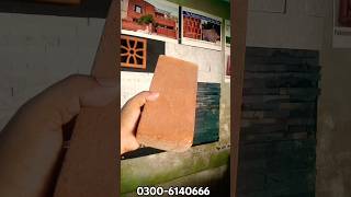 Face brick wall tiles design in Pakistan home delivery service All Pakistan  03006140666 [upl. by Kathlene]