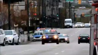 Six Vancouver Police Cars Responding to Stabbing [upl. by Ainolopa]