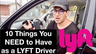 10 THINGS YOU NEED AS A LYFT DRIVER IN 2024 [upl. by Thirza]