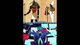 Osiris and Set vs hazbin hotel hazbinhotel vs edit shorts [upl. by Didi]