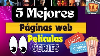 5 páginas web de Películas Series gratis 2024 [upl. by Anivlem]