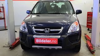 Honda CRV II Hvordan bytte hovedlykter Halogen  2002 til 2006 mod 2 gen [upl. by Annahsit]