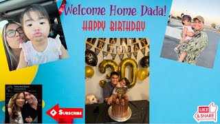 WELCOME HOME Dada amp SURPRISED BDAY PARTY [upl. by Yennep475]